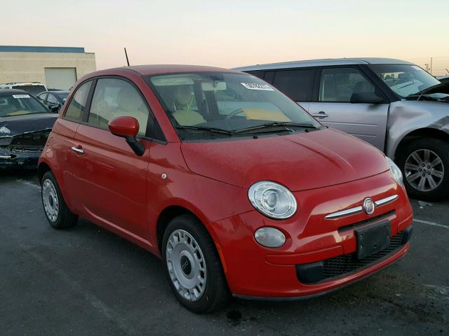 3C3CFFARXCT272191 - 2012 FIAT 500 POP RED photo 1