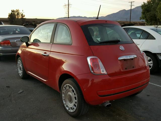 3C3CFFARXCT272191 - 2012 FIAT 500 POP RED photo 3