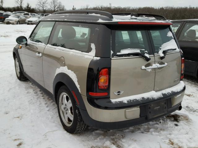 WMWML3C51ATX51493 - 2010 MINI COOPER CLU TAN photo 3