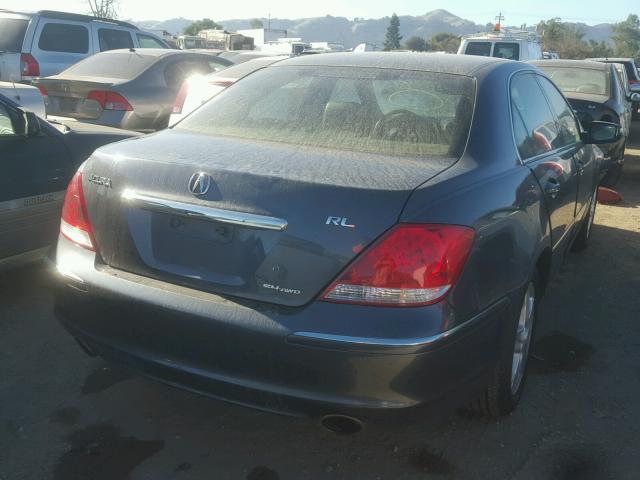 JH4KB16638C003276 - 2008 ACURA RL CHARCOAL photo 4