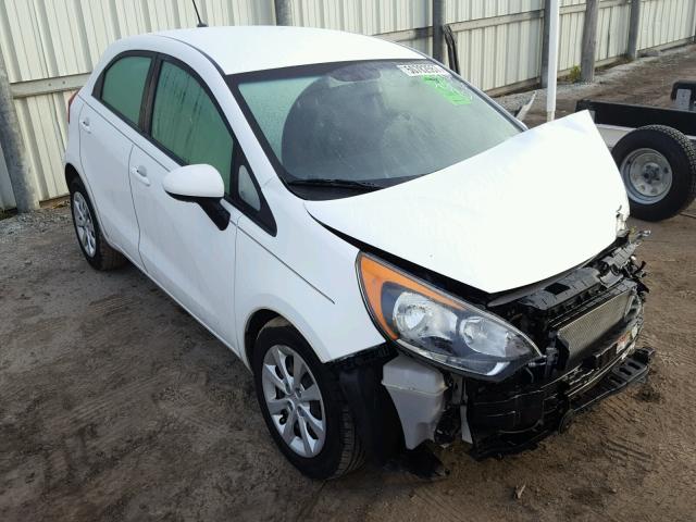 KNADN5A37C6068481 - 2012 KIA RIO EX WHITE photo 1