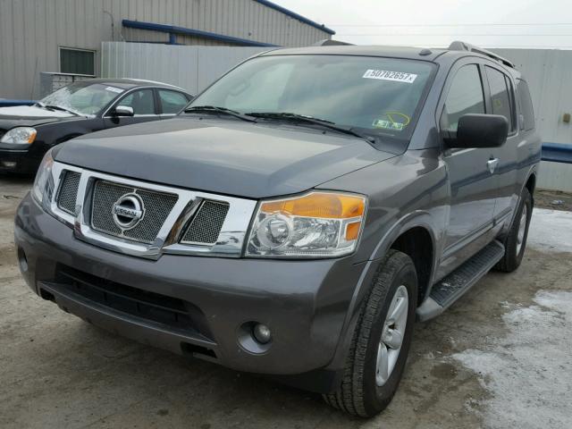 5N1AA0NC6EN609880 - 2014 NISSAN ARMADA SV GRAY photo 2