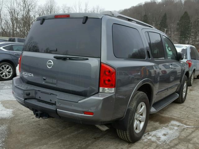 5N1AA0NC6EN609880 - 2014 NISSAN ARMADA SV GRAY photo 4