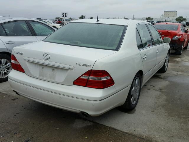 JTHBN36F540132621 - 2004 LEXUS LS 430 WHITE photo 4