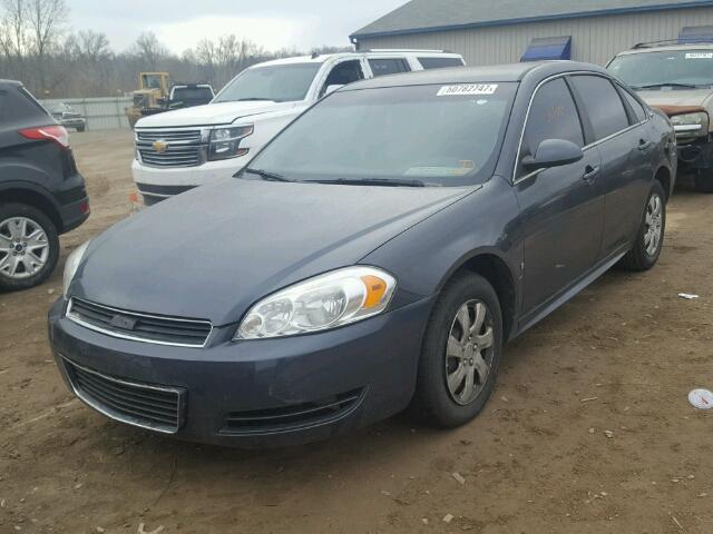 2G1WB57K591276175 - 2009 CHEVROLET IMPALA LS GRAY photo 2