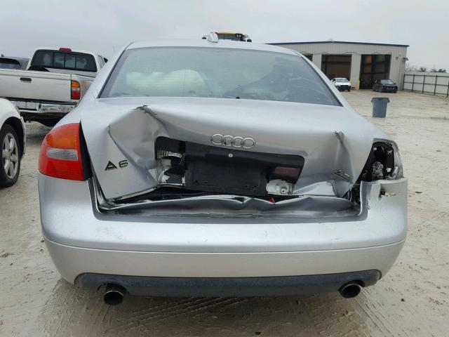 WAUML64B54N052091 - 2004 AUDI A6 4.2 QUA GRAY photo 9