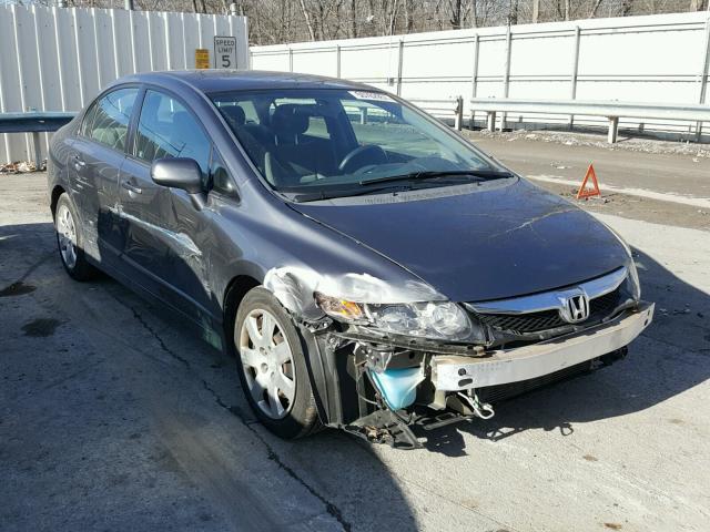 2HGFA16589H369702 - 2009 HONDA CIVIC LX GRAY photo 1