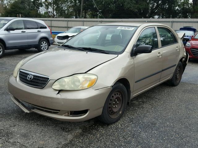 1NXBR30EX6Z743743 - 2006 TOYOTA COROLLA CE GOLD photo 2