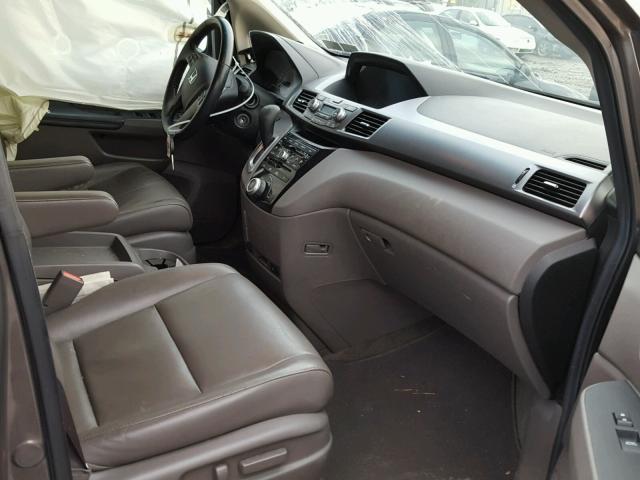 5FNRL5H68BB071598 - 2011 HONDA ODYSSEY EX GRAY photo 5