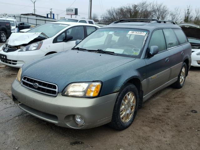 4S3BH806627610953 - 2002 SUBARU LEGACY OUT TWO TONE photo 2