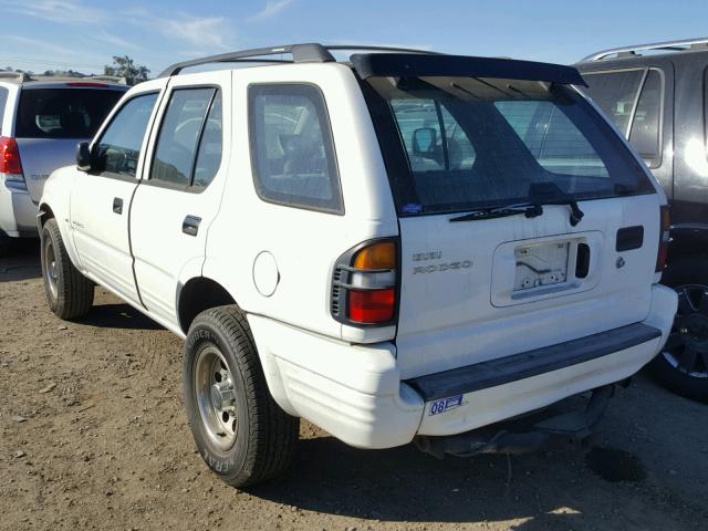 4S2CK58W8W4376349 - 1998 ISUZU RODEO S WHITE photo 3