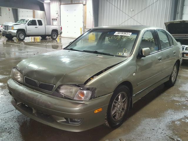 JNKCP11A52T509068 - 2002 INFINITI G20 GREEN photo 2