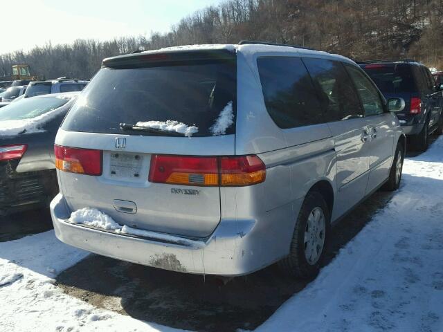5FNRL18923B139009 - 2003 HONDA ODYSSEY EX GRAY photo 4