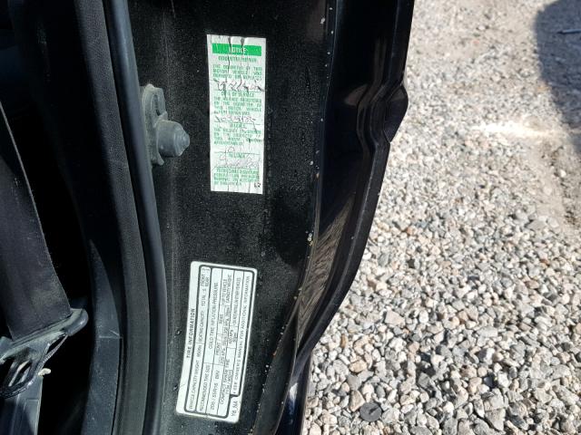 19UYA2254WL003660 - 1998 ACURA 3.0CL Черный фото 10