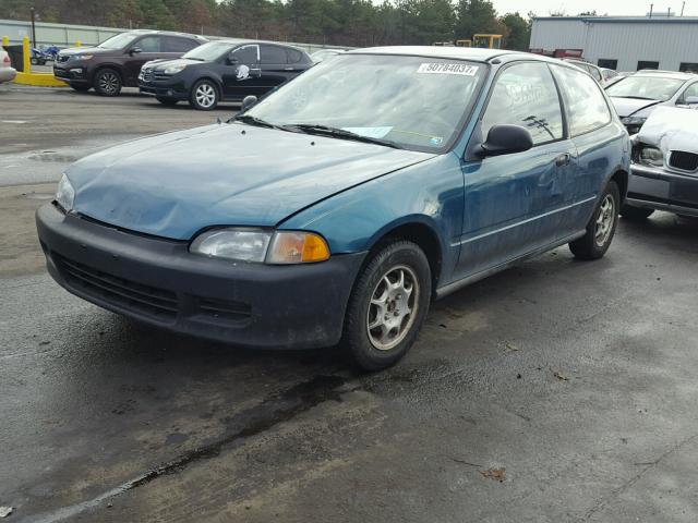 2HGEH2374SH510869 - 1995 HONDA CIVIC VX GRAY photo 2