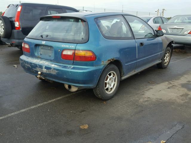 2HGEH2374SH510869 - 1995 HONDA CIVIC VX GRAY photo 4