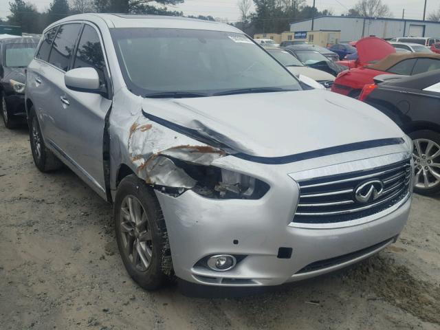 5N1AL0MN8EC518019 - 2014 INFINITI QX60 SILVER photo 1