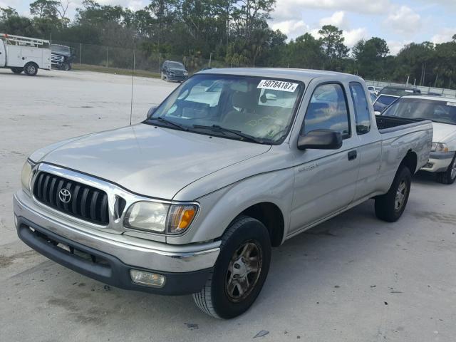 5TEVL52NX1Z735136 - 2001 TOYOTA TACOMA XTR SILVER photo 2