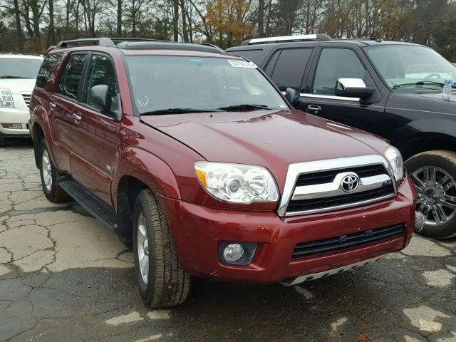 JTEZU14R28K012382 - 2008 TOYOTA 4RUNNER SR MAROON photo 1