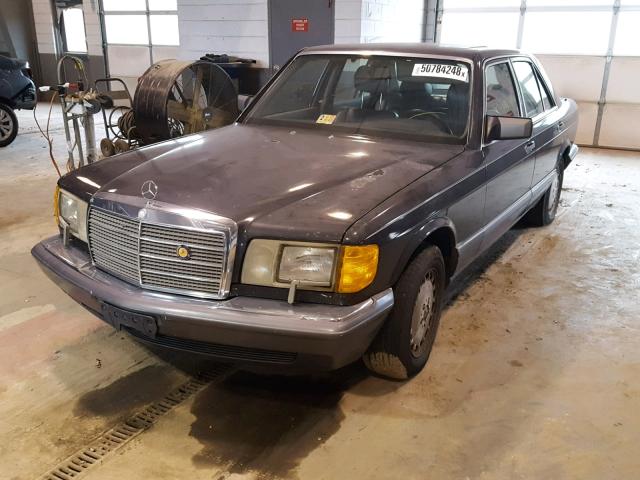 WDBCA24D8MA558096 - 1991 MERCEDES-BENZ 300 SE BLACK photo 2