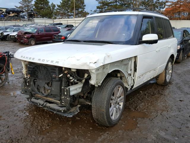 SALMF1D43CA364147 - 2012 LAND ROVER RANGE ROVE WHITE photo 2