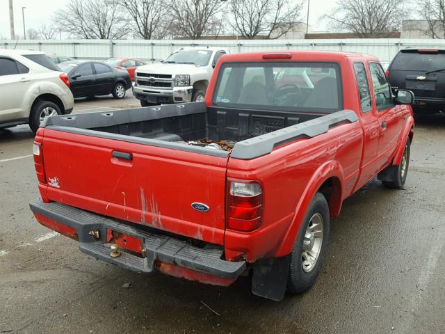 1FTYR14E11PA88957 - 2001 FORD RANGER SUP RED photo 4