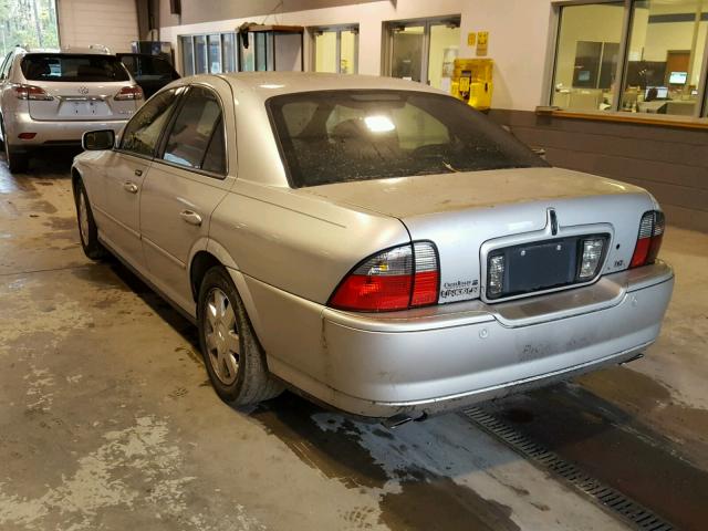 1LNHM86S25Y628175 - 2005 LINCOLN LS 银色 照片 3