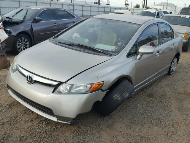 1HGFA16586L085310 - 2006 HONDA CIVIC LX GOLD photo 2