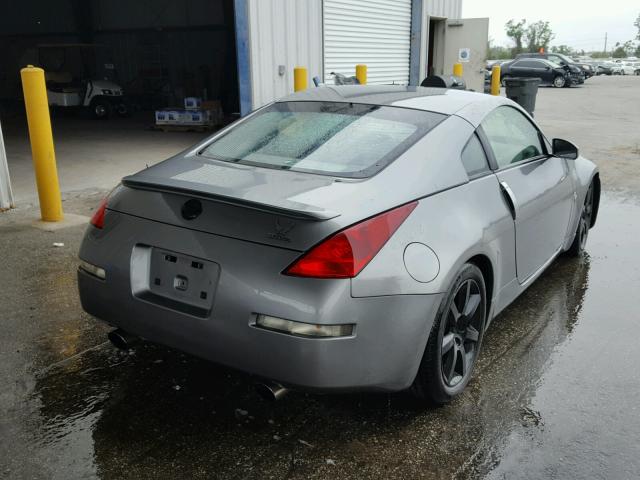 JN1AZ34D43T116204 - 2003 NISSAN 350Z COUPE GRAY photo 4