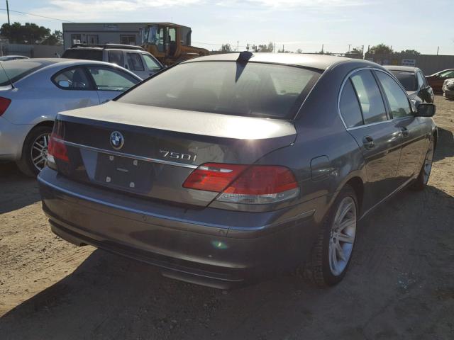 WBAHL83526DT00508 - 2006 BMW 750 I CHARCOAL photo 4