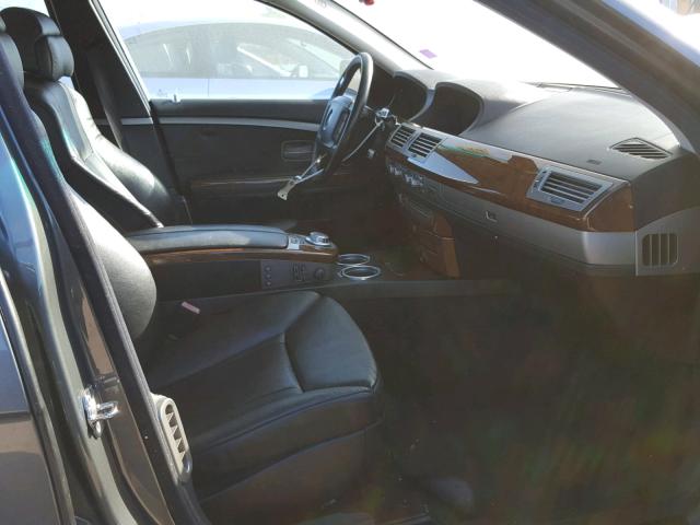 WBAHL83526DT00508 - 2006 BMW 750 I CHARCOAL photo 5