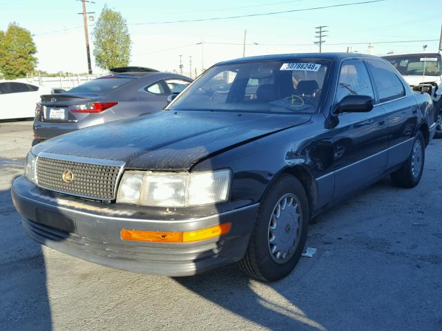 JT8UF11E2M0047793 - 1991 LEXUS LS 400 BLACK photo 2