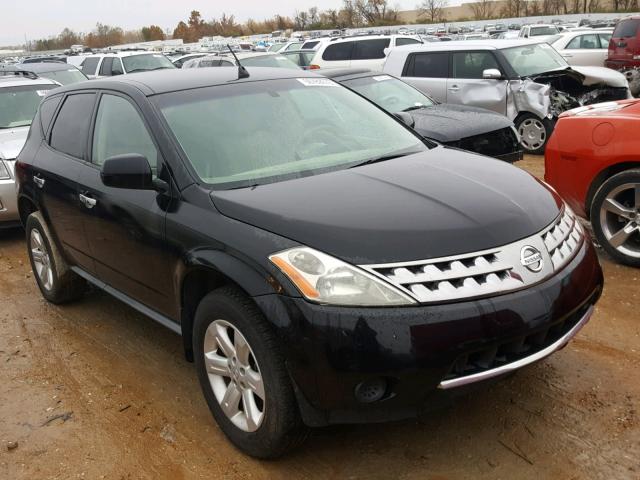 JN8AZ08T96W402246 - 2006 NISSAN MURANO BLACK photo 1