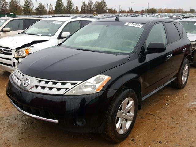 JN8AZ08T96W402246 - 2006 NISSAN MURANO BLACK photo 2