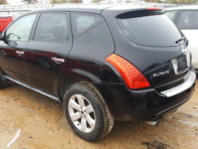 JN8AZ08T96W402246 - 2006 NISSAN MURANO BLACK photo 9