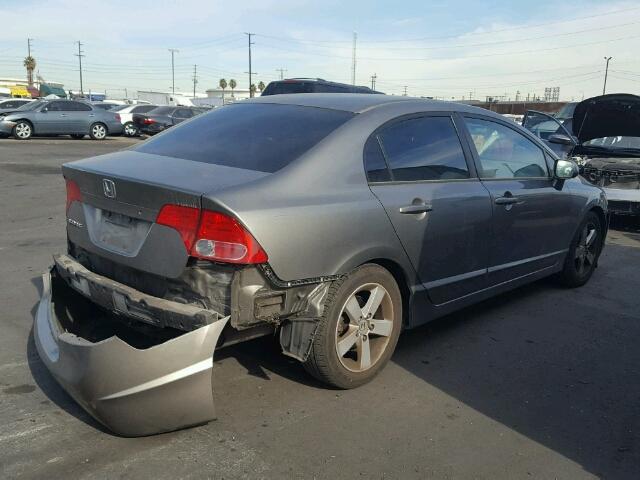 1HGFA16876L083526 - 2006 HONDA CIVIC EX GRAY photo 4