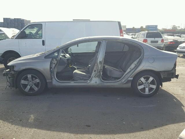 1HGFA16876L083526 - 2006 HONDA CIVIC EX GRAY photo 9