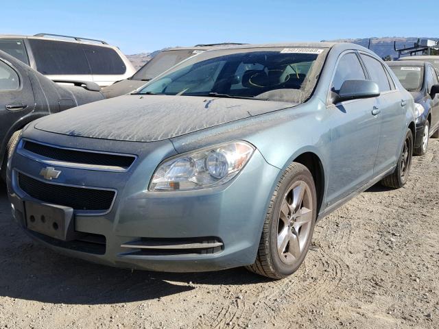 1G1ZH57B59F213128 - 2009 CHEVROLET MALIBU 1LT BLUE photo 2