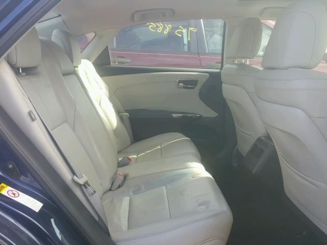 4T1BK1EBXDU023170 - 2013 TOYOTA AVALON BAS BLUE photo 6