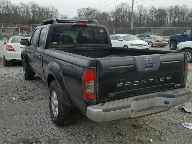 1N6MD29Y83C441840 - 2003 NISSAN FRONTIER C BLACK photo 3