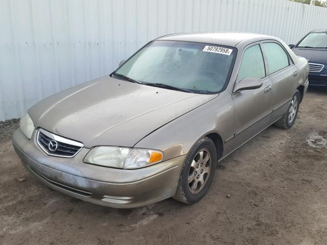 1YVGF22C825279813 - 2002 MAZDA 626 LX GOLD photo 2