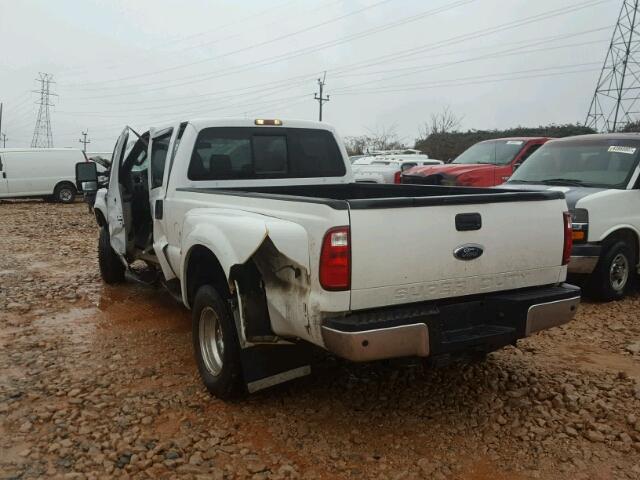 1FTWW33R78EE23452 - 2008 FORD F350 SUPER WHITE photo 3