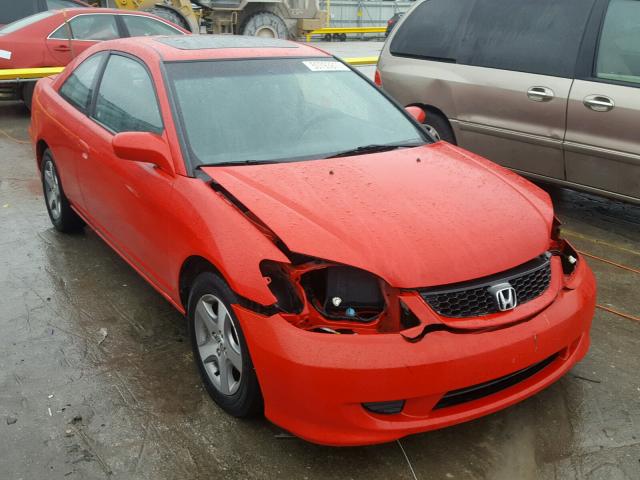 1HGEM22904L058620 - 2004 HONDA CIVIC EX RED photo 1