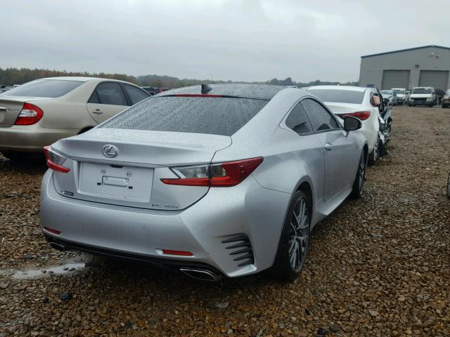 JTHHE5BC3F5003185 - 2015 LEXUS RC 350 SILVER photo 4