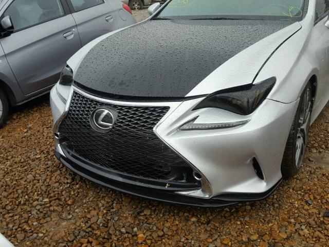 JTHHE5BC3F5003185 - 2015 LEXUS RC 350 SILVER photo 9