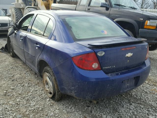 1G1AK55FX77122514 - 2007 CHEVROLET COBALT LS BLUE photo 3