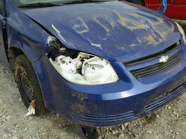 1G1AK55FX77122514 - 2007 CHEVROLET COBALT LS BLUE photo 9