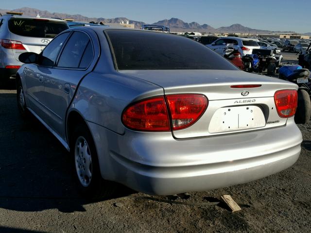 1G3NK52F13C278620 - 2003 OLDSMOBILE ALERO GX SILVER photo 3