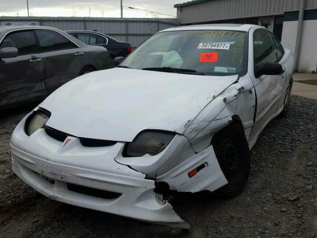 1G2JB124817422423 - 2001 PONTIAC SUNFIRE SE WHITE photo 2