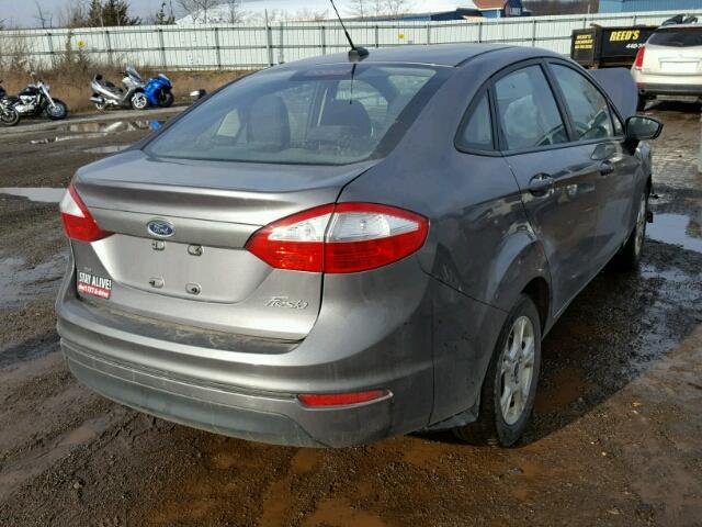 3FADP4BJ5EM207164 - 2014 FORD FIESTA SE GRAY photo 4